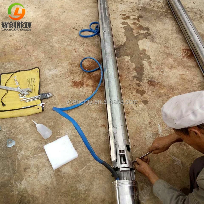 8 inch diameter 50HP 37KW solar submersible water pump for deep well borehole