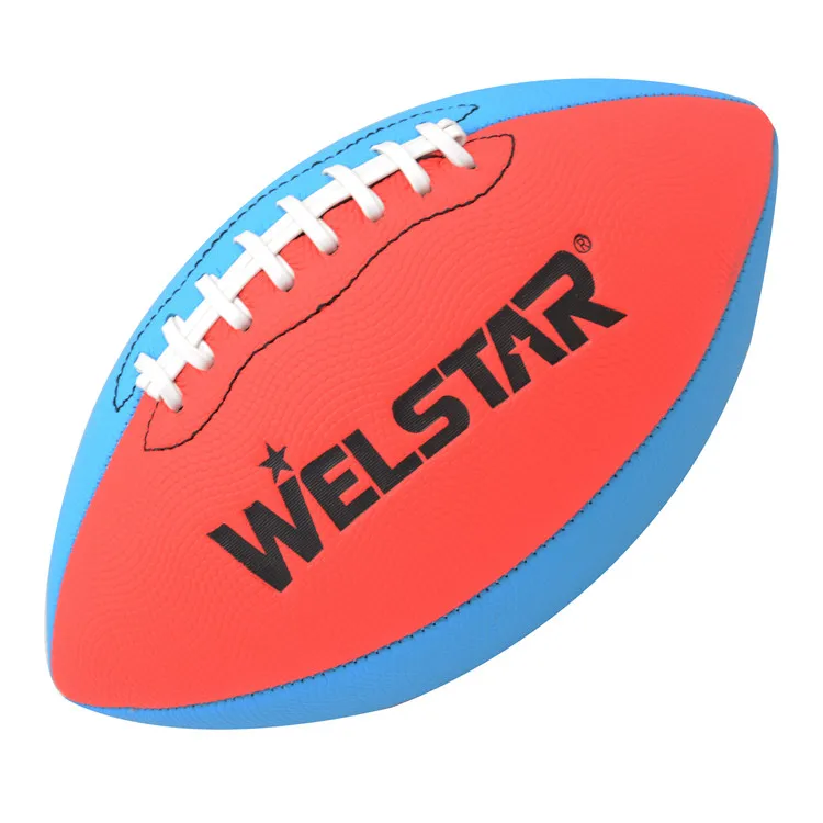 Новый стиль пены ПВХ Машина прошитый неоновый цвет пляж ПВХ мяч для американского футбола мяч