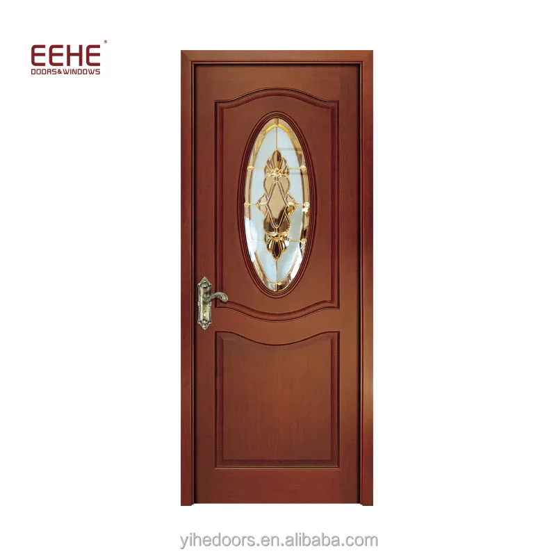 Современные овальные стеклянные вставки входной двери