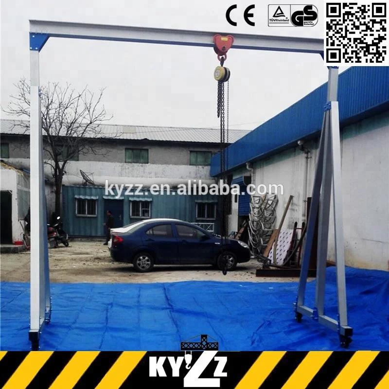 Light Small Mini 500Kg Workshop Gantry Crane Sale in China, Portable Marine Deck Gantry Cranes