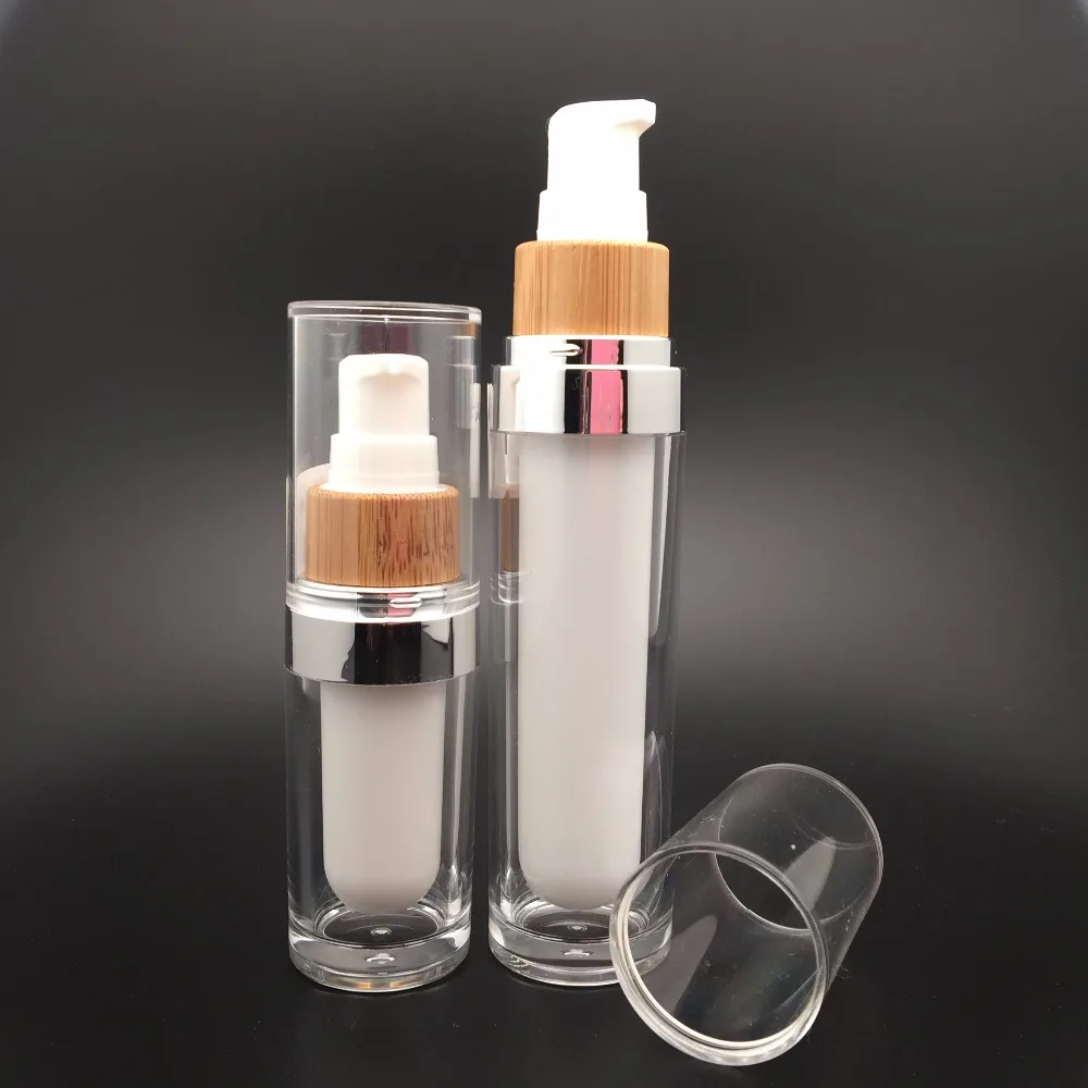 
30g 50g bamboo cosmetic packaging bottles and jars 