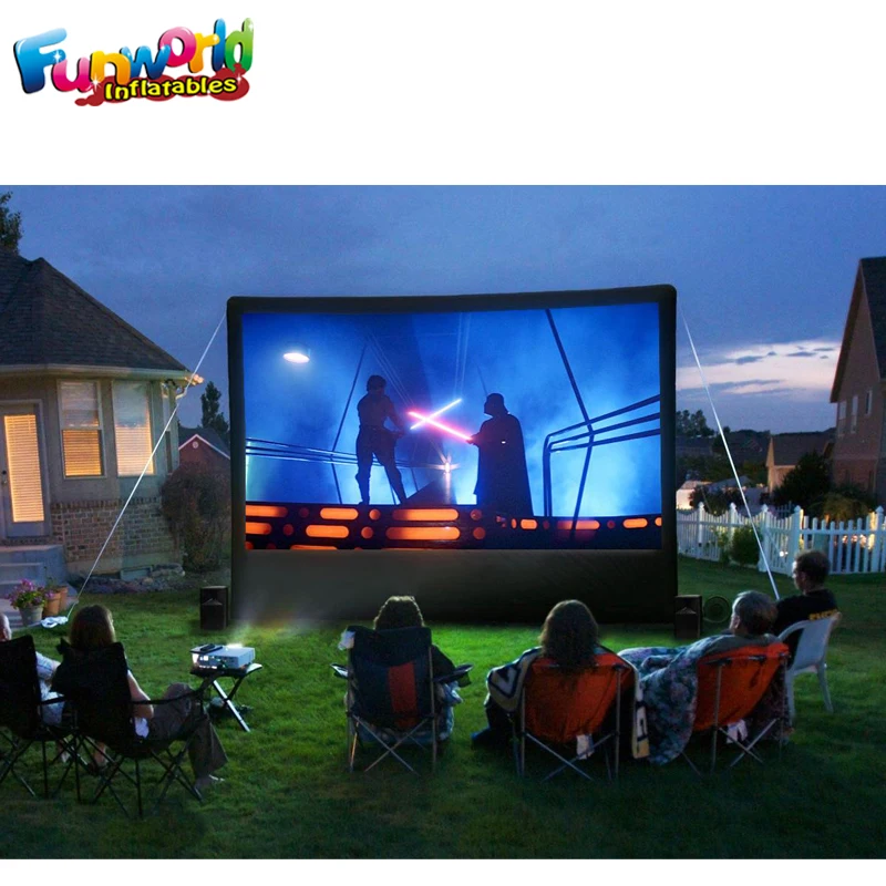 Portable inflatable billboards advertising cinema screen inflatable movie screen