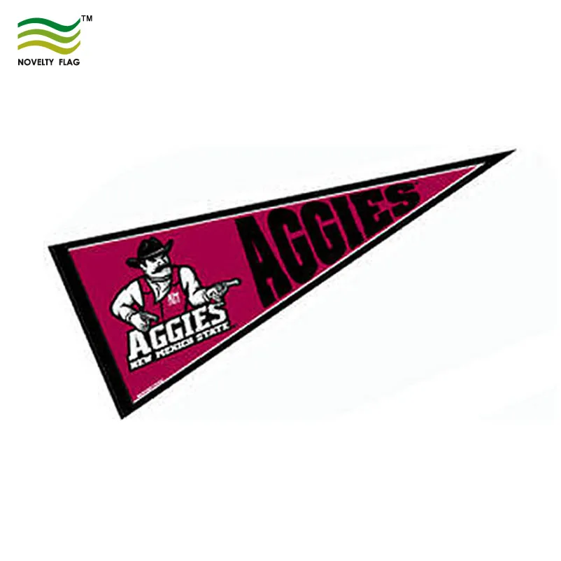 Custom Hanging Banner Felt Pennant Triangle Flags Custom pennant