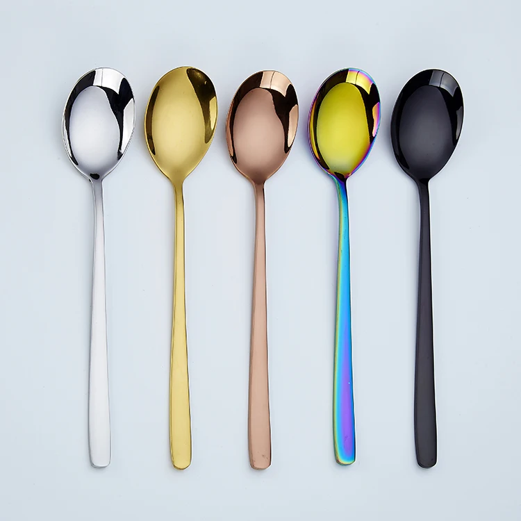 Stocked Feature Spoons Stainless Steel Metal Type Cutlery Dinner Spoon