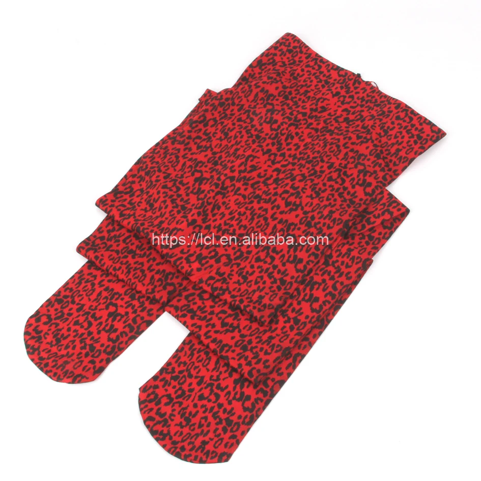 
Women Tube Elegant Pantyhose Sheer Tights High Waist Sexy Leopard Pantyhose 