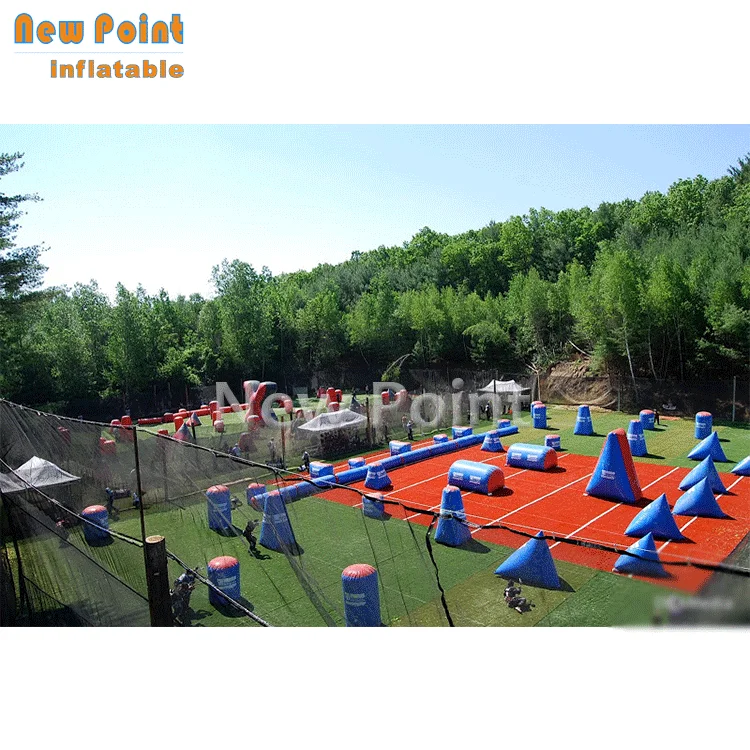 Guangzhou customized bunker field inflatable paintball arena for adults