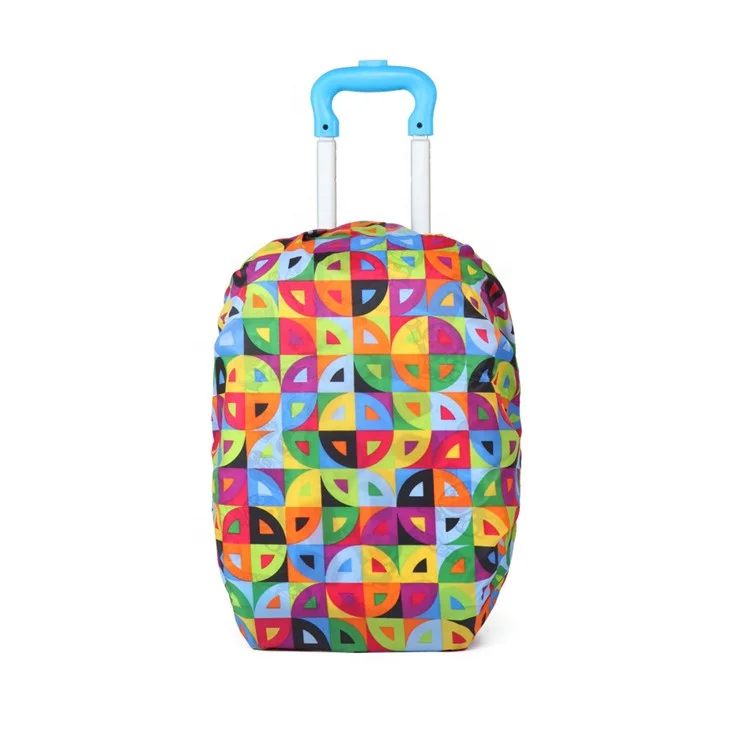 Fashion Waterproof Suitcase Protective Travel Plastic Luggage Cover With Custom Logo