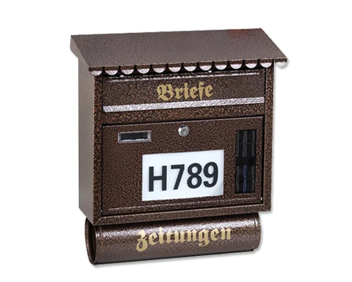 
FQ-130 Hot Sale LED Lighted House Number letterbox,mental mailbox, 