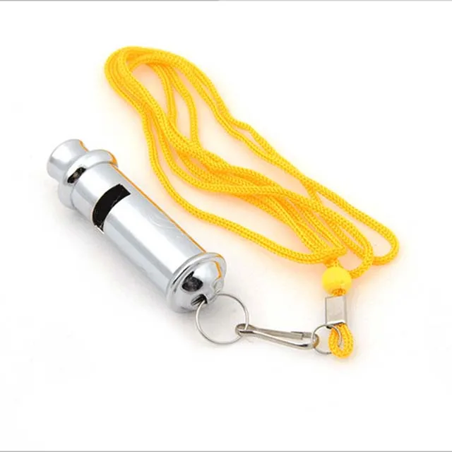 hot saling referee whistle small soldiers script wolf whistle with lanyard for security