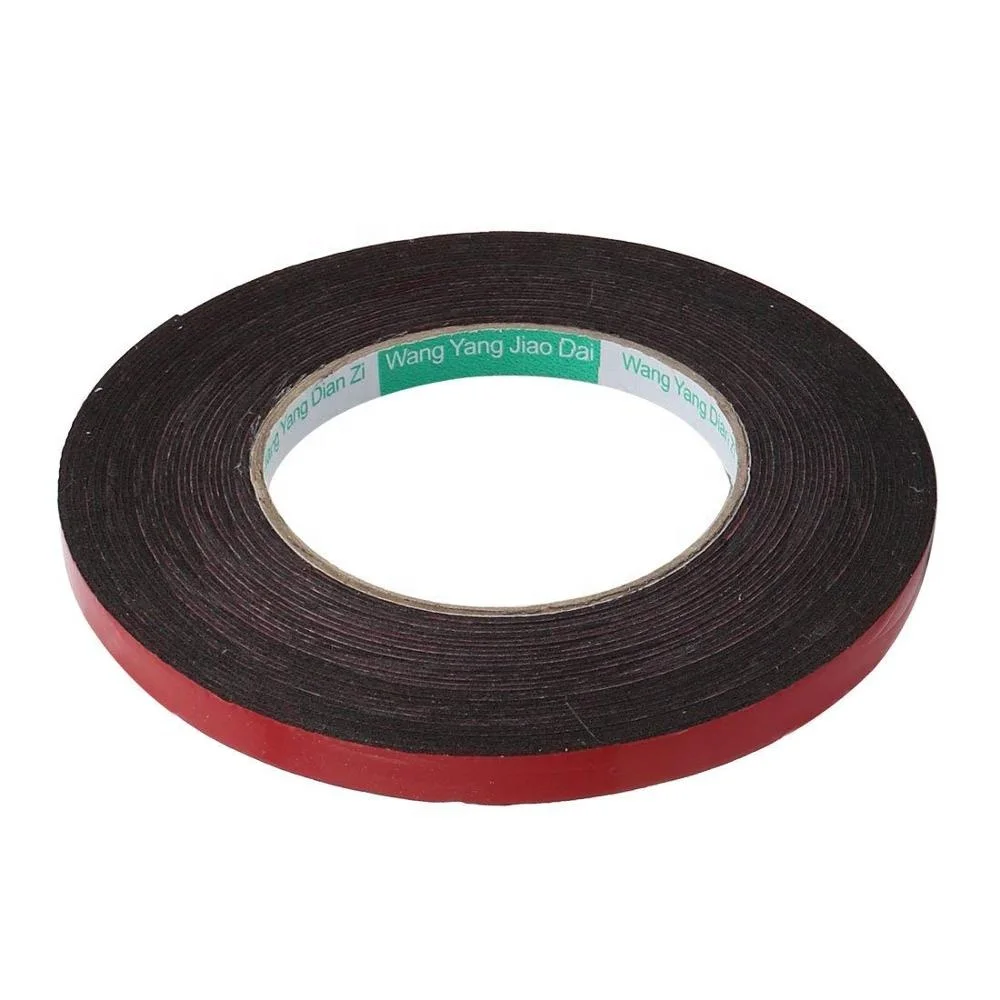 Double side red liner black hotmelt EVA Foam tape shockproof sponge tape