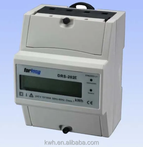 DRS-202E 4p KWh10(100)A LCD display Single phase meter digital electric meter hack