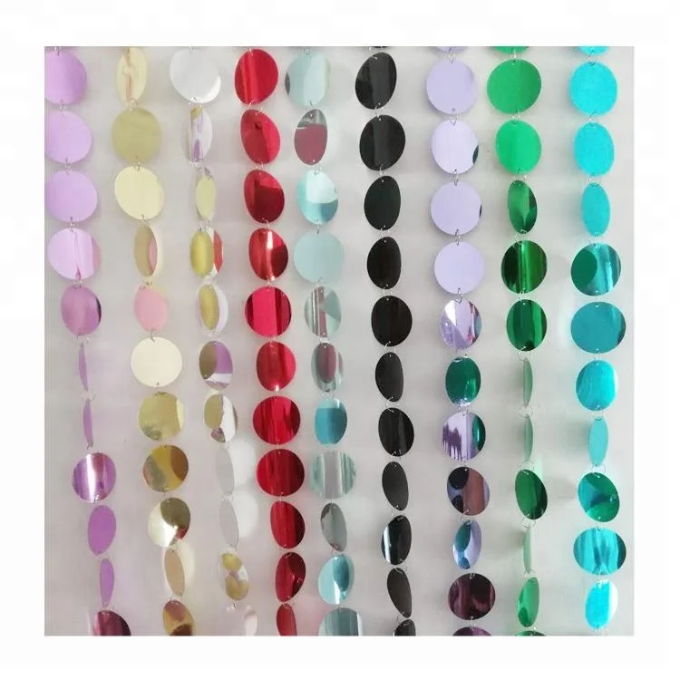 
Hot selling fashional PVC sequin bead curtain shop decoration 
