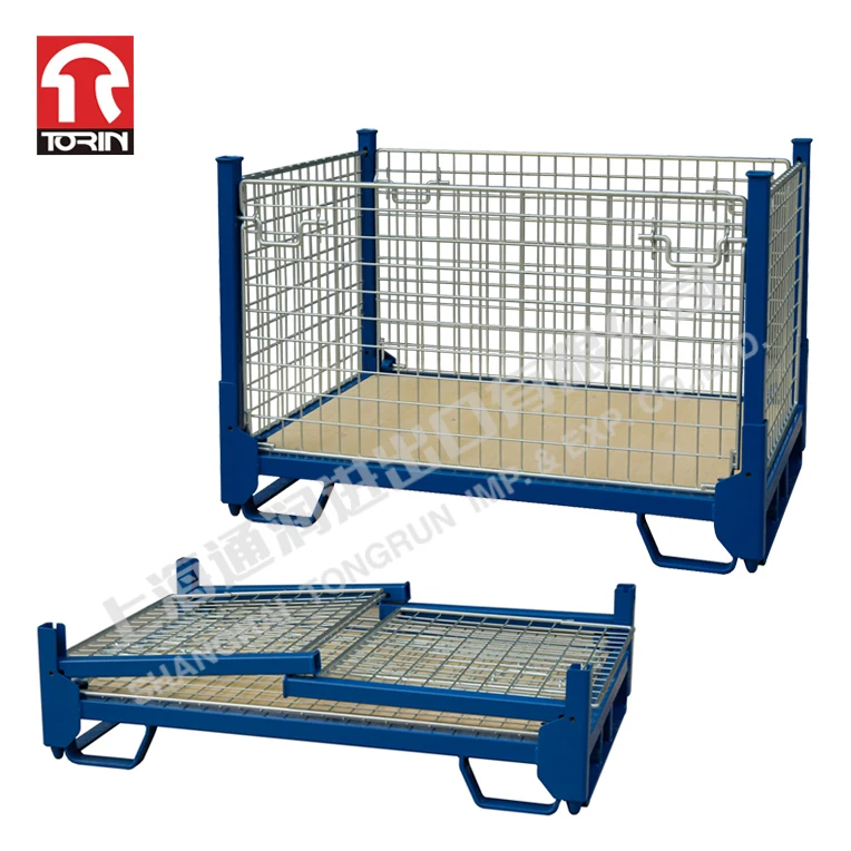 Промышленный Европейский складной стальной контейнер Torin SWK8004 под заказ