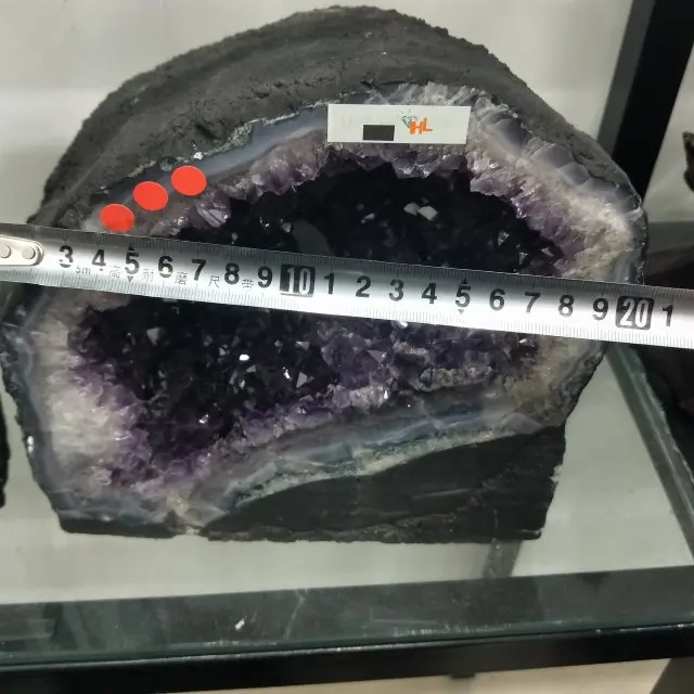 Natural Brazil Amethyst Geode Purple Quartz Crystal Cluster Purple Crystal Quartz Geode for Wholesale Grape Cluster