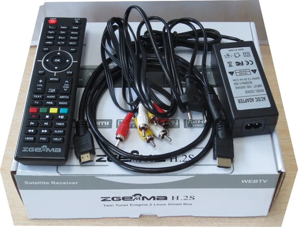 enigma2 receiver ZGEMMA H.2S twin tuner DVB S2&S with Broadcom 7362 dual core cpu