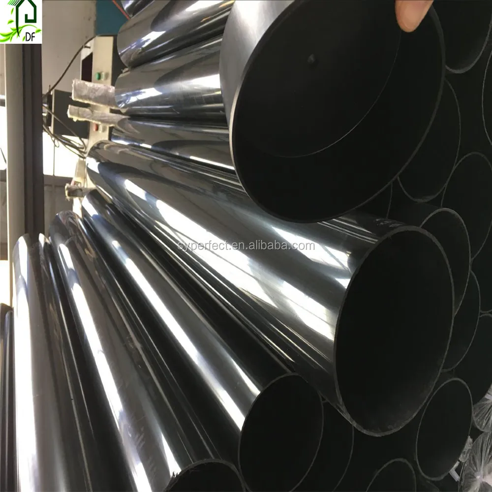 Black High Pressure UPVC Irrigation Large Diameter Pipe PVC