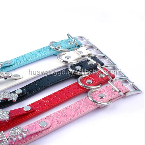Crocodile diy name personalized dog collar with slide letter