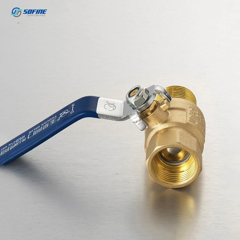 
DN15-DN50 1/2-2 inch Internal and External Thread Two-way Brass Ball Valves With Long Handle 