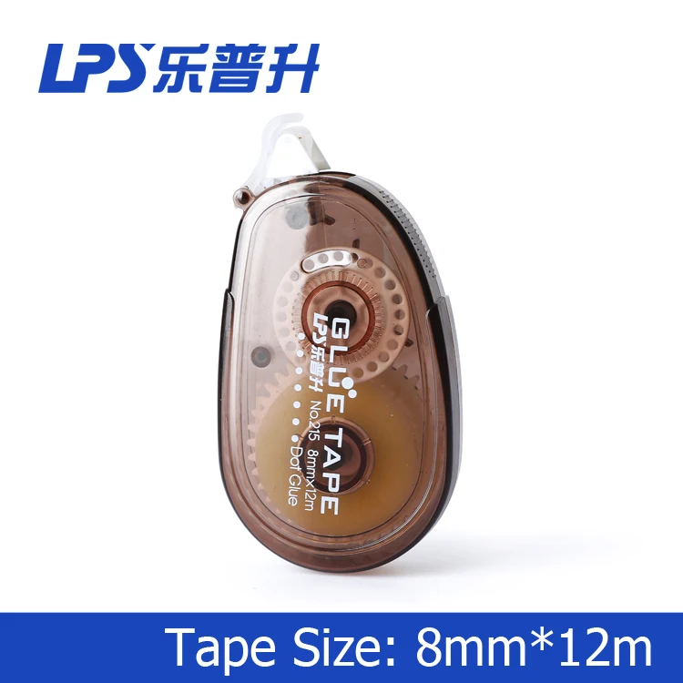8 мм * 12 м пластиковая ПЭТ Двухсторонняя клейкая лента ролик офисный липкий ролик клейкая лента с легкой сенсорной крышкой