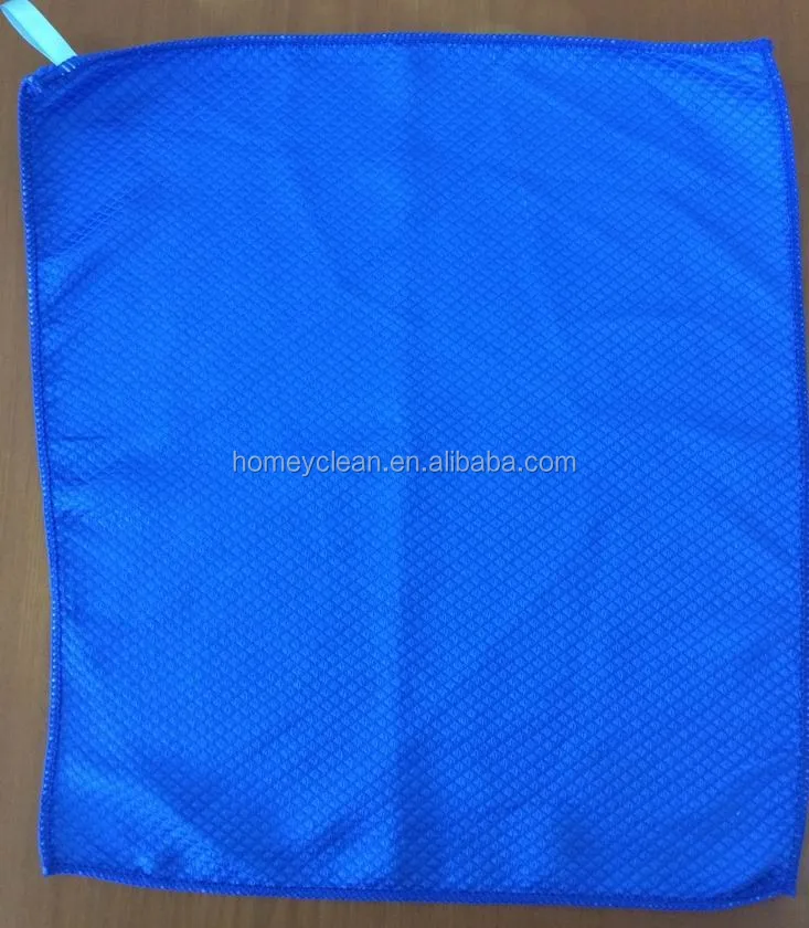 36*40cm 250gsm navy blue microfiber auto glass cleaning cloth