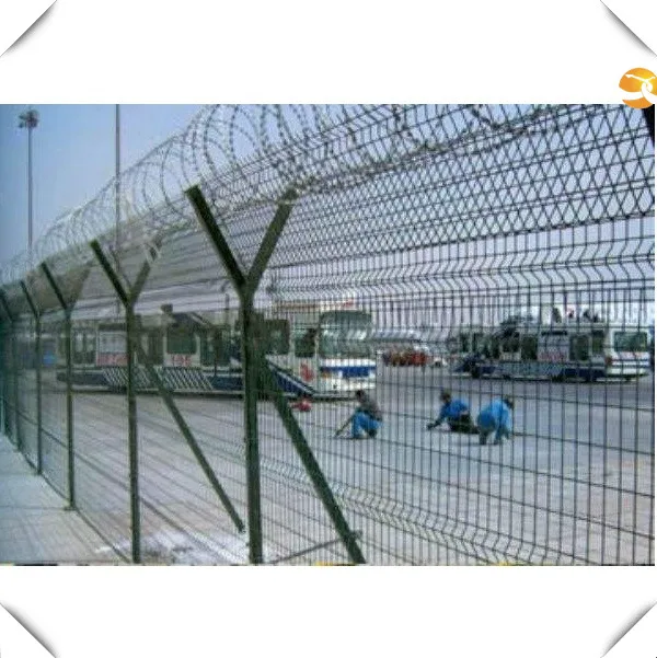 Военные оцинкованной колючей проволоки/аэропорт ограждения