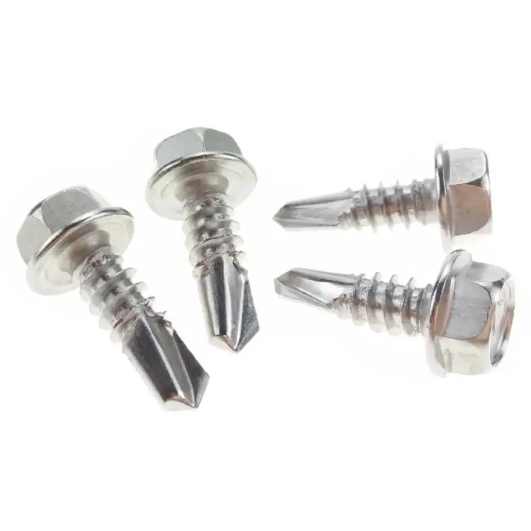 
 Самосверлильные винты Teck из нержавеющей стали с шестигранной головкой для металлического листа #10 крепеж  