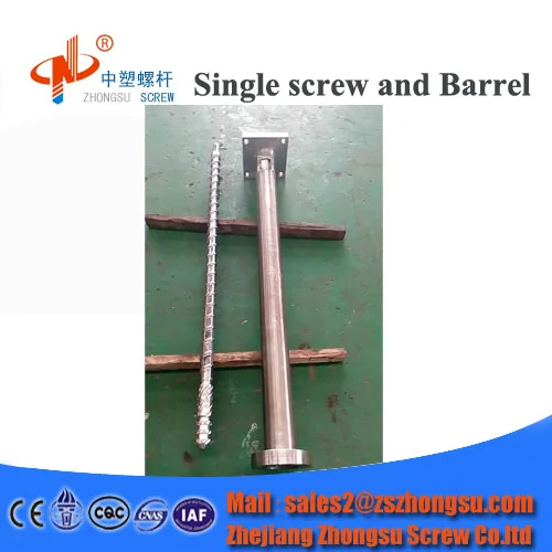 Extruder screw barrel zhoushan for starch plastic pet film extrusion
