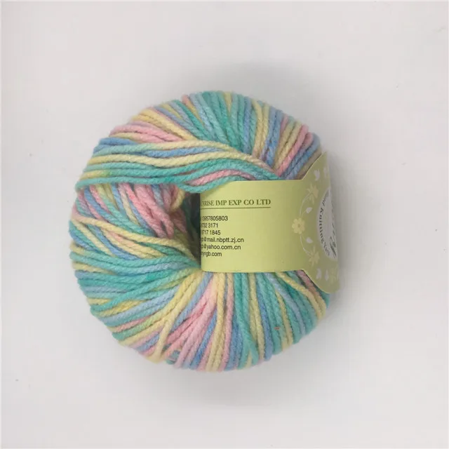 
100% acrylic yarn space color carpet for hand knitting 