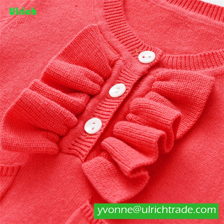 JY515 baby solid red sweater knitting clothes for new born baby