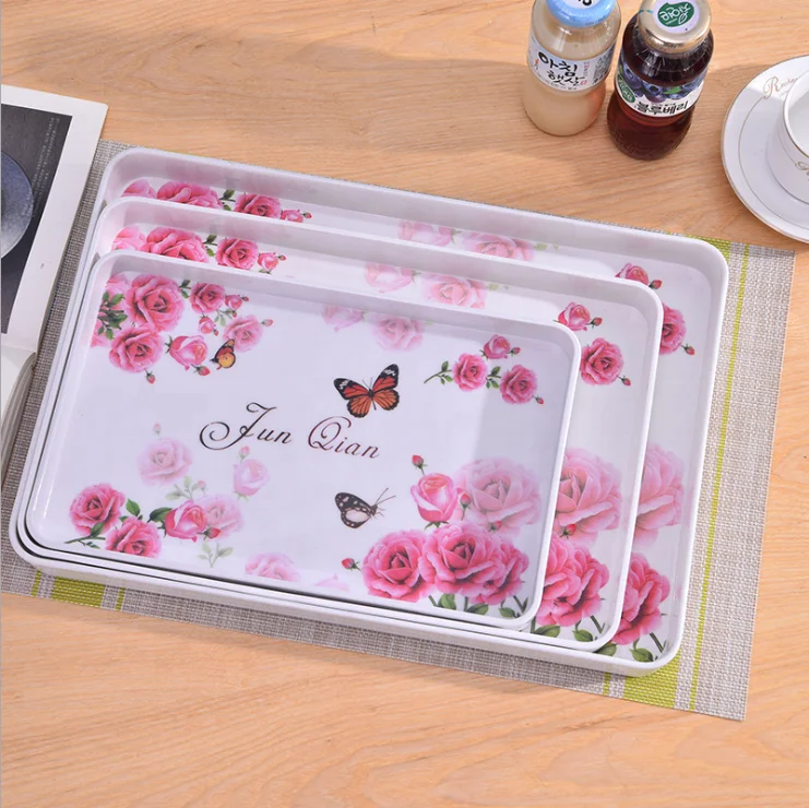 White Bread Breakfast Melamine Tray