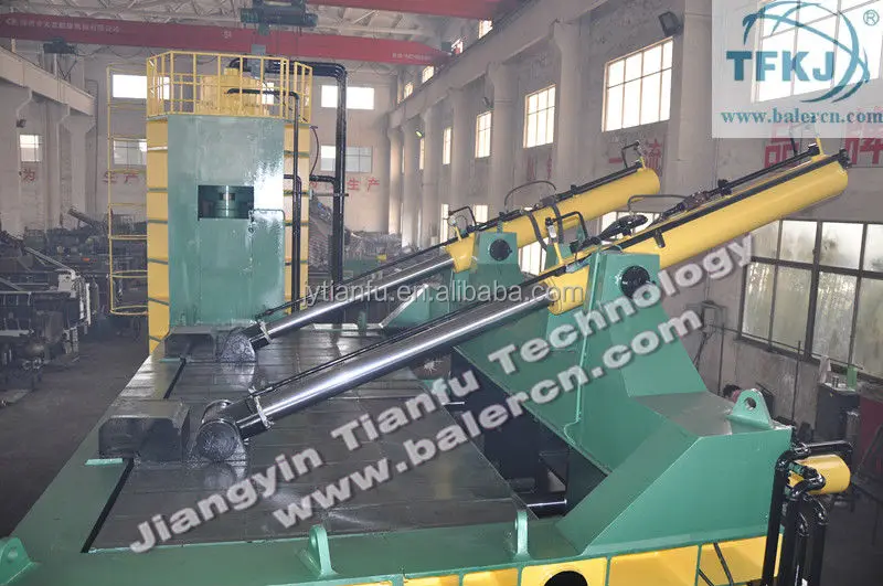 YDJ-6300 automatic feeding scrap metal baling shear for recycling