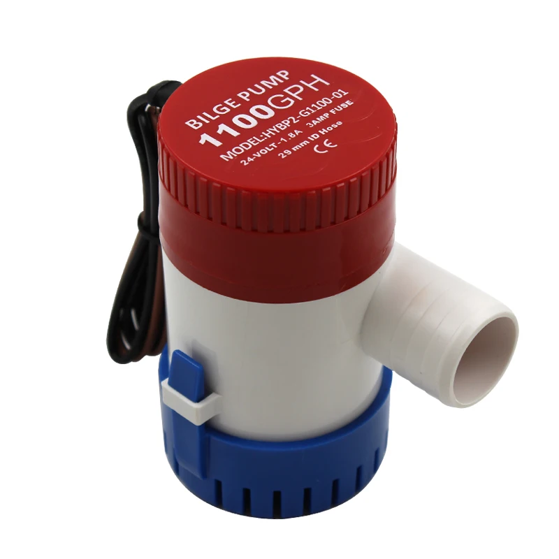 
12/24V DC Marine Boat Bilge Pump Submersible 1100GPH 