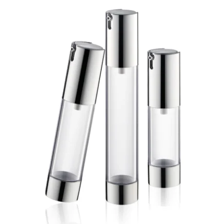 
silver airless bottle with spray top vacuum bottle of oil/serum/perfume/Fragrance 
