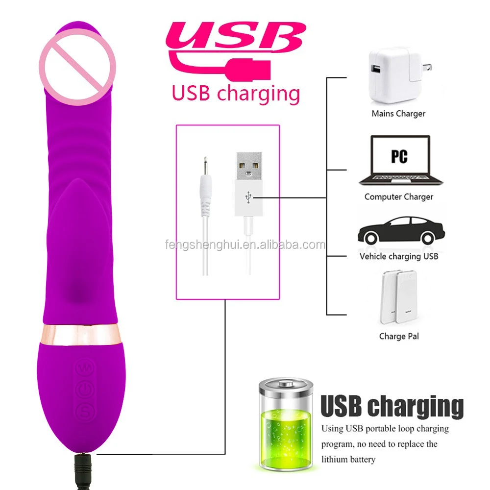 
New Pulsator Vibrator G Spot Thrusting Huge Electric Dildo Vibrators For Women USB rechargeable Sex Vibrating Toys For Adult OEM 