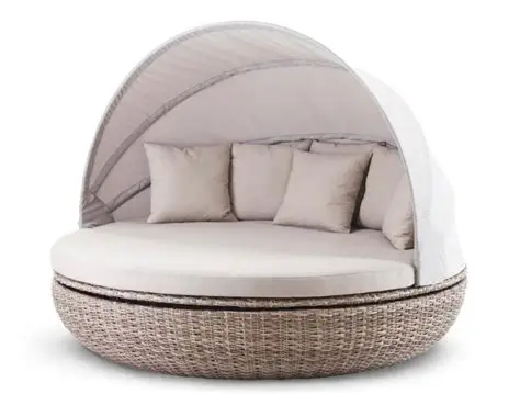 
Top Grade Outdoor Patio Round Daybed With Canopy 