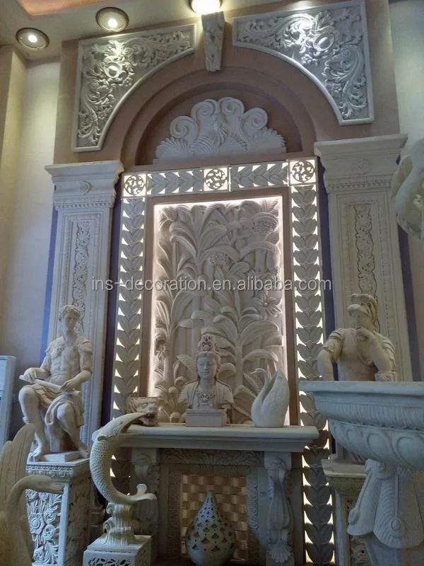 Embossed beautiful patterns decorative wall relief