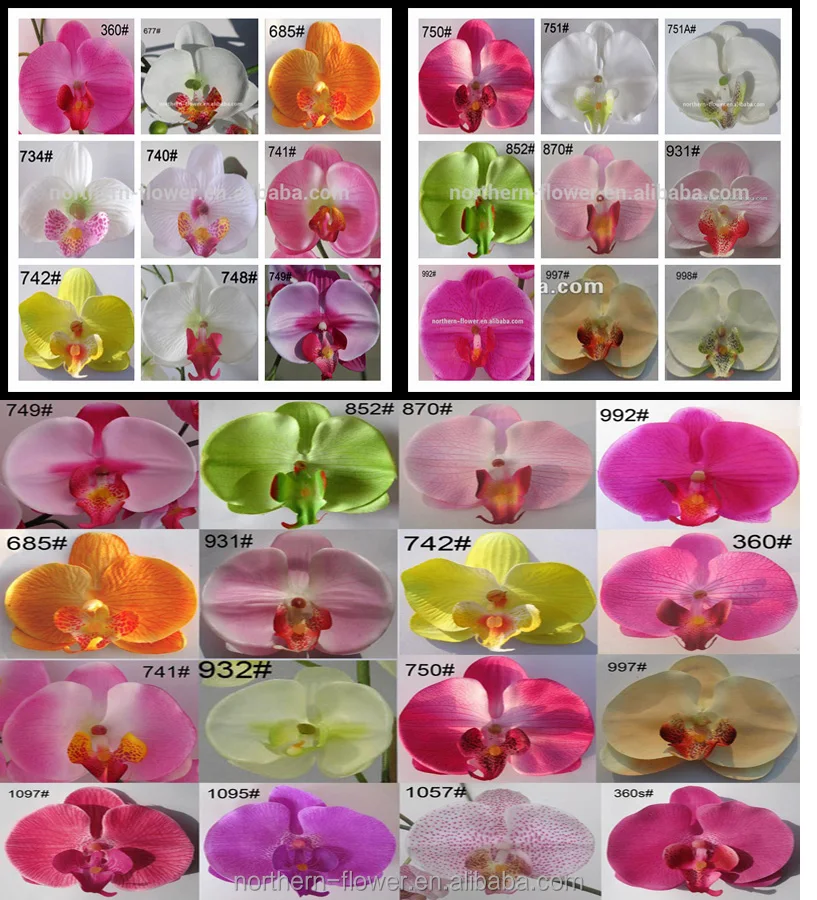 wholesale fashionable pink real touch artificial phalaenopsis orchid flowers for wedding decoration