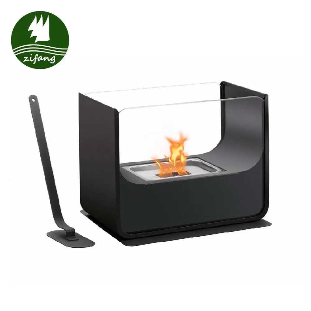 Durable bio ethanol burner table top fireplace for easy use fire pit