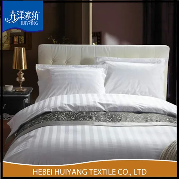 Customize 180TC/Cotton Poly Size Logo White Bedding Set 100% Cotton Pillowcases Hotel Bedding Duvet Cover Sheet Set