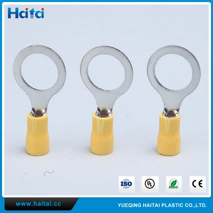 Haitai Оптовая Pre-Изоляционных RV Терминал Наконечники Кольцо Тип Круглый Обжимной Терминал