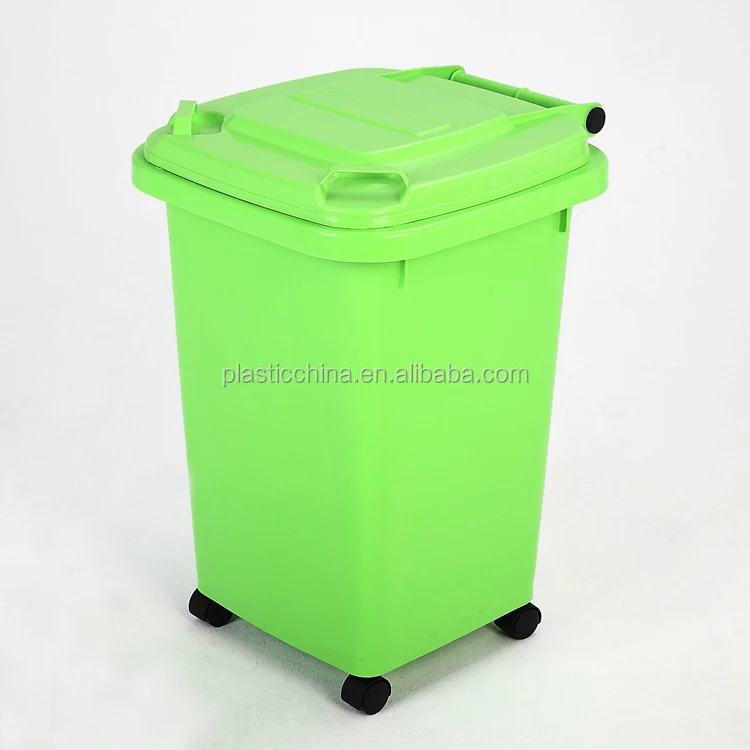 Colorful PP 50 liter Outdoor Indoor Household Plastic Trash Can