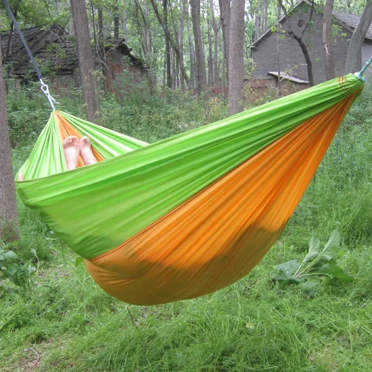 
Portable Double Camping Parachute Nylon Hammock 