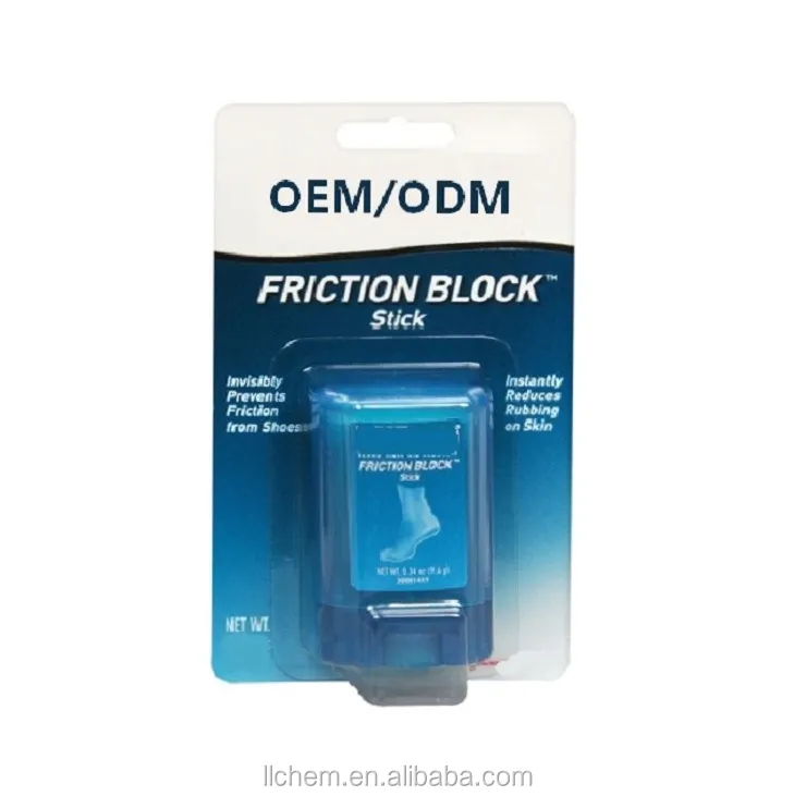 OEM Friction Block Stick for reducing rubbing on skin