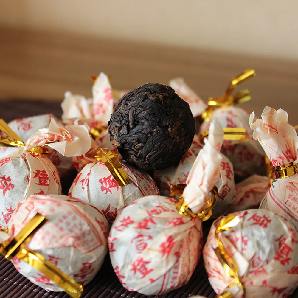 
Mini Puer Tea Balls Chinese Famous Dark Tea Ripe Puer Tea 