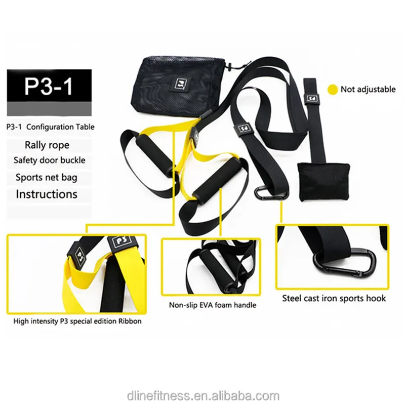 
High Quality Functional Resistance Gym Fitness Suspension Trainer for home 