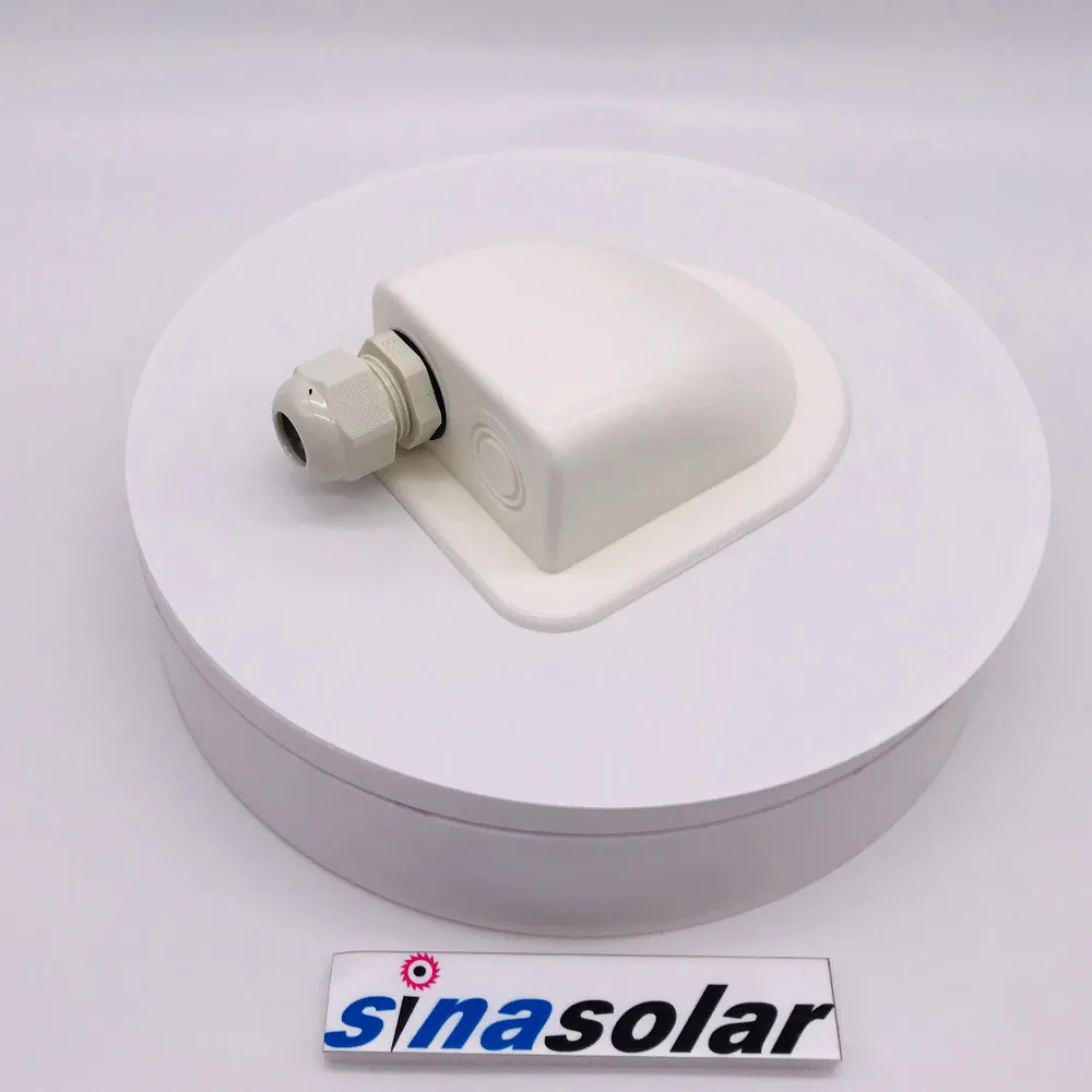 White  Single/Double IP66 Waterproof ABS Solar Mounting Bracket Cable Entry Gland For Caravan RV Boat Motorhome