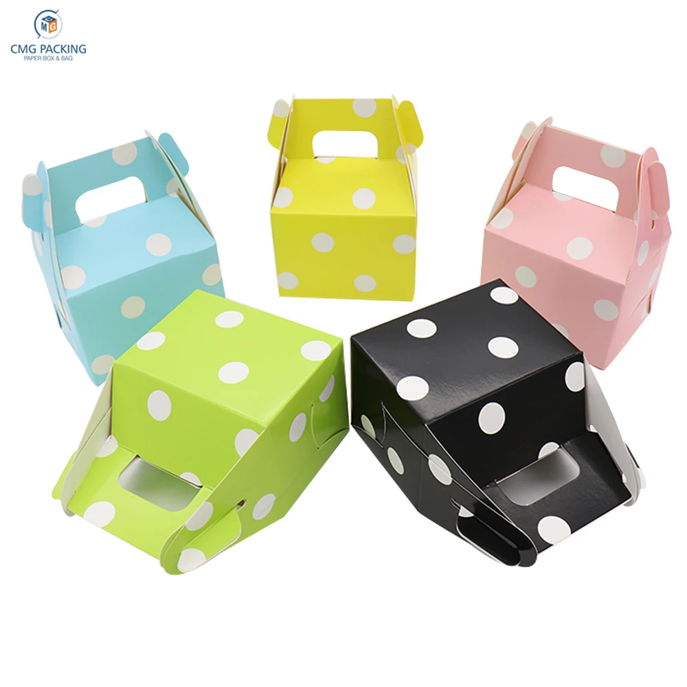 stripe polka dot chevron Paper Candy Box gift bag Chocolate Packaging Children Birthday Party Wedding Decorations Favors