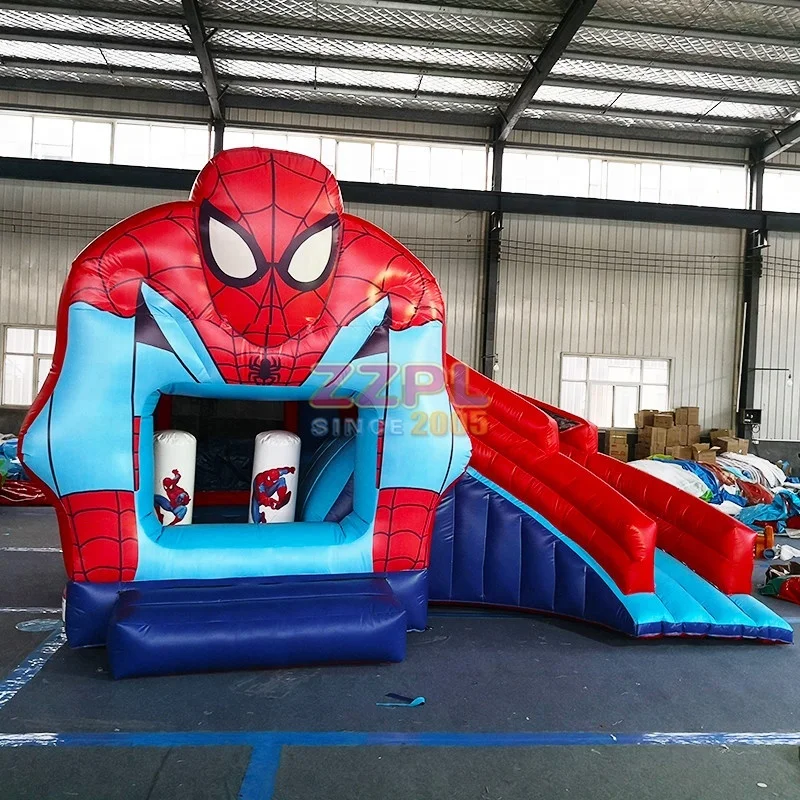 2018 Newest spiderman bouncer castle inflatable castle combo bouncer for child