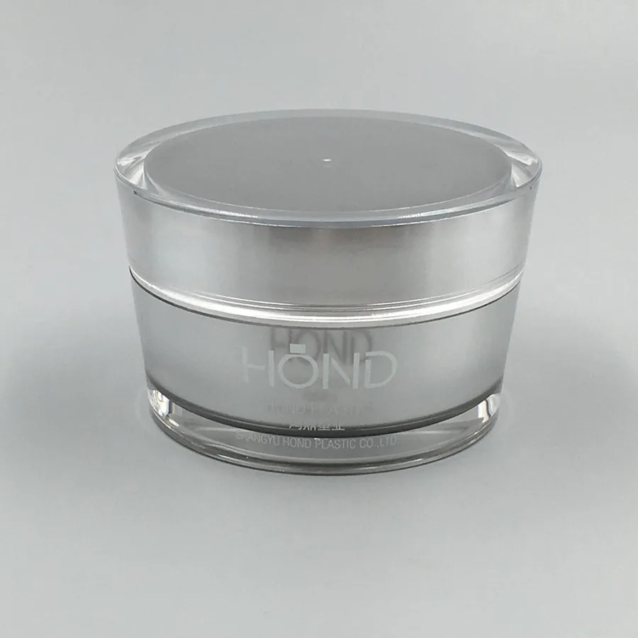 taperated v shape acrylic jar and bottle cosmetic set