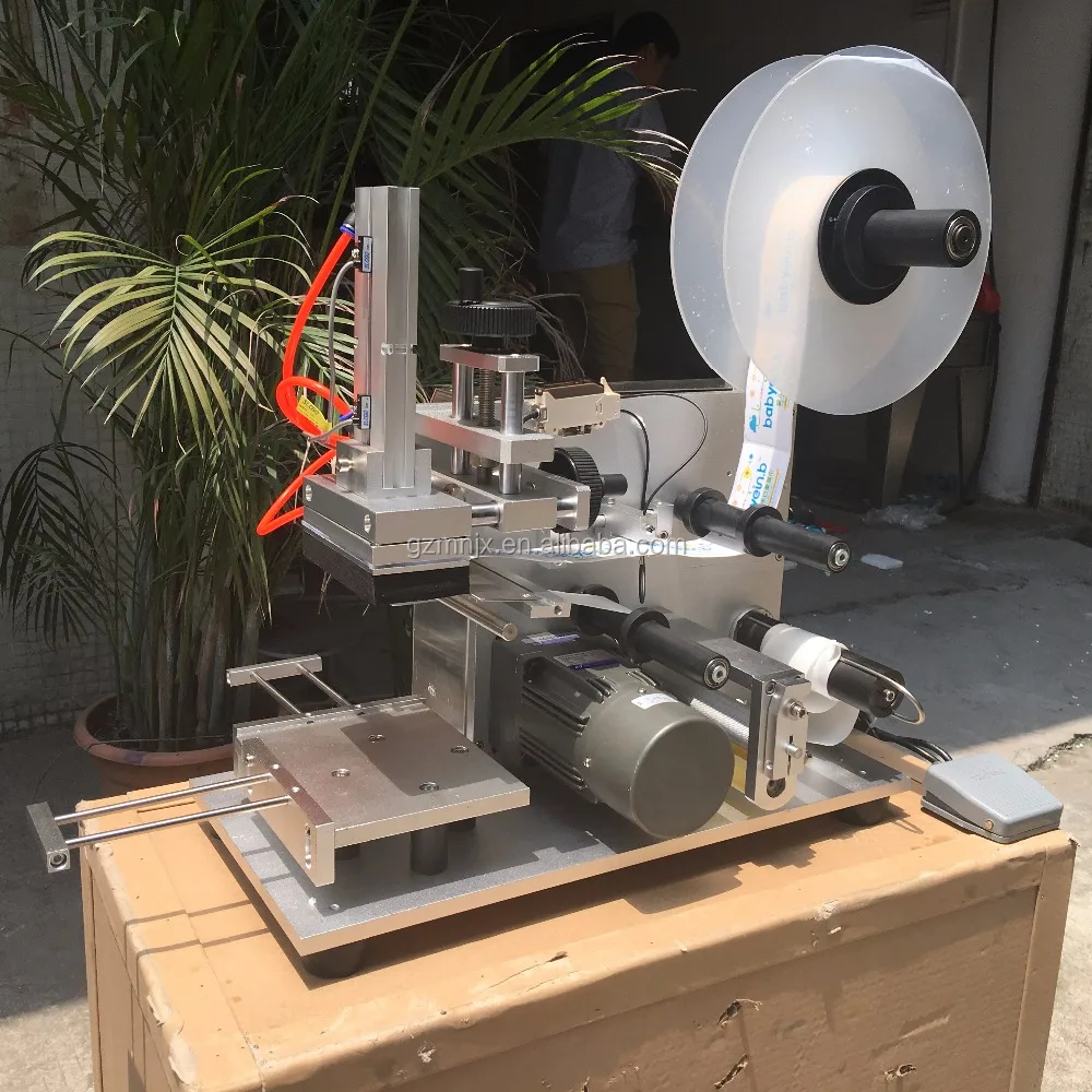 Low cost Semi-automatic Electrical Sause Bottle Manual Label Dispenser In Guangzhou